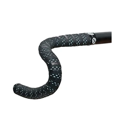Afbeelding van Bike Ribbon Drops Double Layer Bar Tape, Zwart (Black/Light Blue), One Size