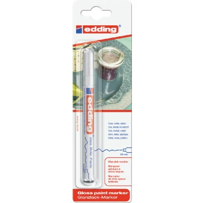 Afbeelding van Viltstift Edding 780 lakmarker rond 0.8mm wit blister à 1 stuk