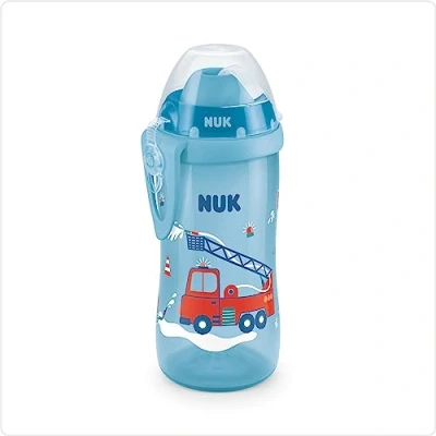 Afbeelding van NUK Drinkfles Flexi Cup 300 ml, brandweerblauw