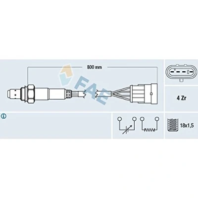 Afbeelding van Fae Lambda sonde 77220