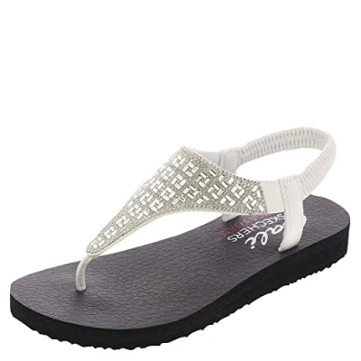 Afbeelding van Skechers Meditatie Sweet Rock Teenslippers voor dames, Wit, 39 EU