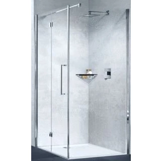 Afbeelding van Novellini Young FG zijwand 99 101 cm helder glas zwart