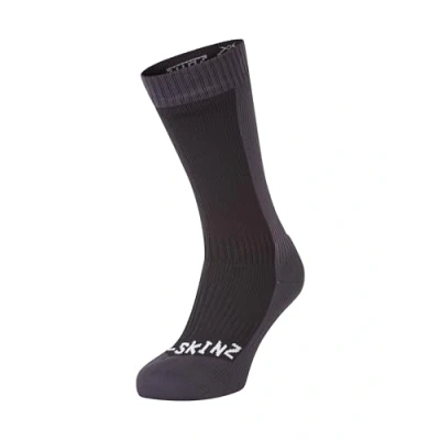 Afbeelding van SEALSKINZ Hiking Mid Length, Calzini da Escursionismo Unisex Adulto, Nero/Grigio, L