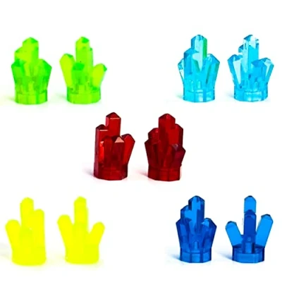 Afbeelding van LEGO Power Miners Crystals in 5 Different Colors Quantity 10
