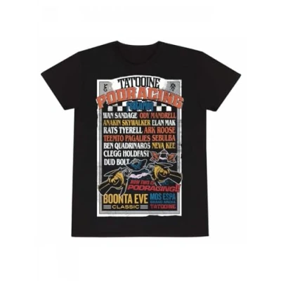 Afbeelding van Henry Tiger STAR WARS Classic Podracing Tshirt print, Heren, Maat: Large, Black