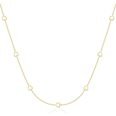 Afbeelding van Miore Hart Ketting met Hanger Dames 9 Karaat Kleur Geelgoud Handgemaakte Hoogwaardige Sieraden