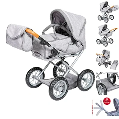 Afbeelding van KNORRTOYS.COM 63132 poppenwagen Ruby Stone Brown, 40 cm, 51 x 37 64 cm