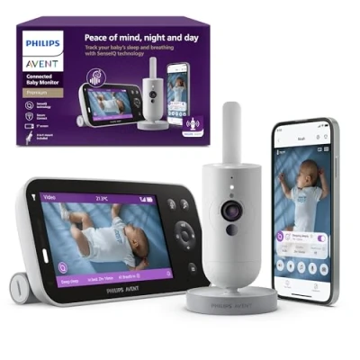 Afbeelding van Philips Avent Premium Connected Babyfoon met camera en app Ademhaling slaap detectie