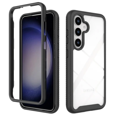 Afbeelding van Samsung Galaxy S24 Hoesje Kunststof iMoshion Hardcase/Backcover Zwart Telefoonhoesje