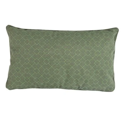 Afbeelding van Madison Sierkussen 30x50 cm Outdoor Check Green Groen
