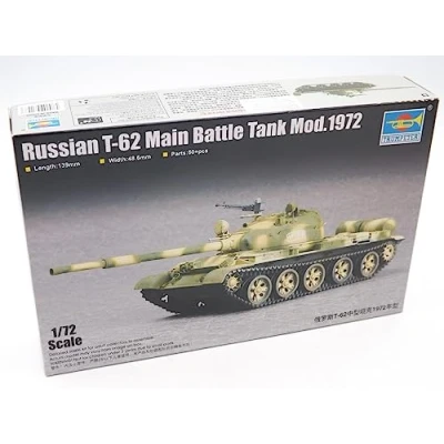 Afbeelding van Trumpeter 007147 1/72 T62, model 1972 plastic modelbouwset, modelspoorbaanaccessoires, hobby, modelbouw, meerkleurig