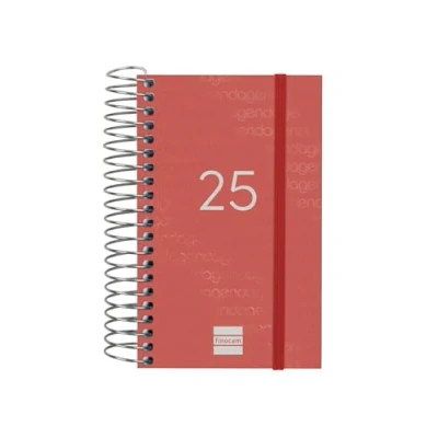 Afbeelding van Agenda Finocam YEAR Rood 11,7 x 18,1 cm 2025