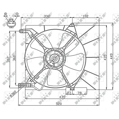 Afbeelding van NRF Ventilatorwiel motorkoeling 47751