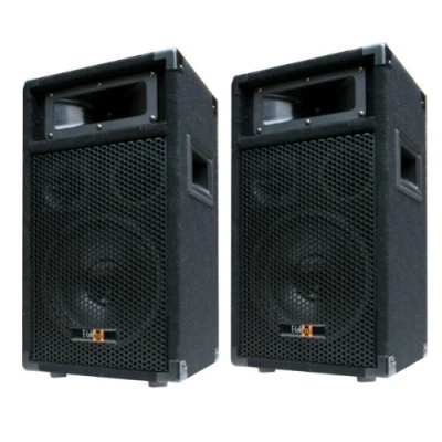 Afbeelding van E Lektron 2X 400W DJ Party Luidspreker Boxers Paar 8&quot; Bass PW20