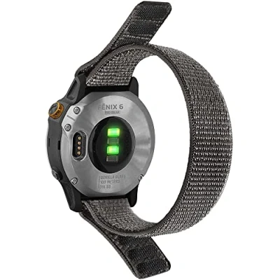 Afbeelding van EZZON 22 mm ultralichte nylon vervangende armband voor Garmin Fenix 7/Fenix 5 Plus/Fenix 6 Pro/Forerunner 935/945/Fenix 5/Fenix 6, 22mm, agaat