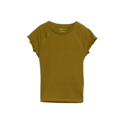 Afbeelding van TOM Tailor Denim Raglan Tshirt basic, Dames, Maat: Large, Warm moss green