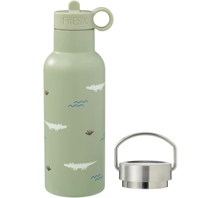 Afbeelding van Fresk rvs thermosfles met extra dop krokodil 500 ml