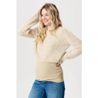 Afbeelding van Noppies Trui, Dames, Maat: XXL, Whitecap gray