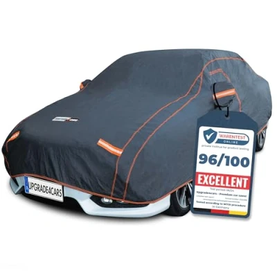 Afbeelding van Upgrade4cars autohoes, buiten, volledige garage, ademend en waterdicht, complete autohoes voor alle seizoenen, universele afmetingen personenauto: M: 431 x 165 120 cm