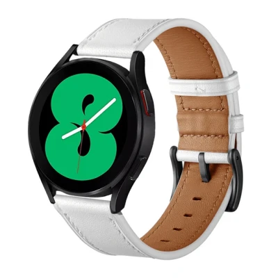 Afbeelding van lederen bandje Wit Xiaomi Mi Watch / S1 Pro Active S2