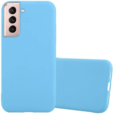 Afbeelding van Cadorabo Hoesje geschikt voor Samsung Galaxy S21 5G in CANDY BLAUW Beschermhoes TPU silicone Case Cover