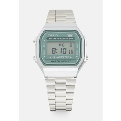 Afbeelding van Casio A168WA 3AYES Horloge Retro Classic grijze wijzerplaat 38 mm