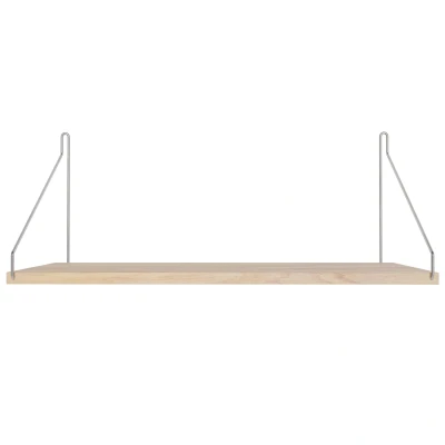 Afbeelding van Frama Shelf Wandplank 60x27 Wit Geolied/roestvrijstaal