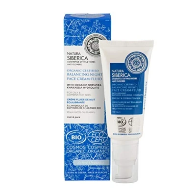 Afbeelding van Natura Siberica Teint Mat &amp; Pur Biologische Uitbalancerende Nachtcrème 50 ml