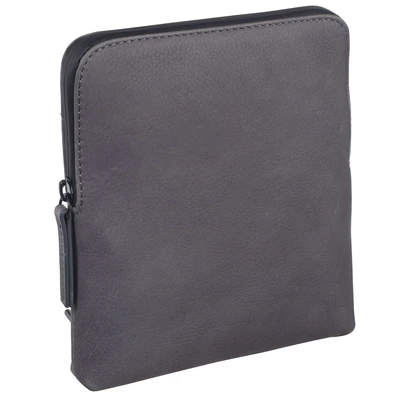 Afbeelding van LEONHARD HEYDEN Leren Schoudertas Den Haag Shoulder Bag Grey Donkergrijs