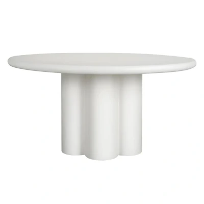 Afbeelding van Melzo Eetkamertafel rond wit 130 cm