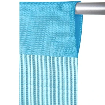 Afbeelding van Arsvita Draadgordijn met stangdoorgang, individueel in te korten gordijn, moderne en elegante decoratieartikelen vele kleuren uitvoeringen (B90xL250 cm/lichtblauw hemelsblauw)