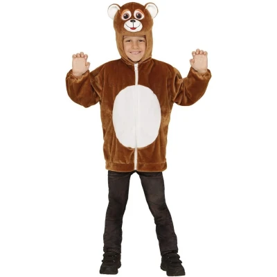 Afbeelding van Widmann Beer &amp; IJsbeer Kostuum Hoodie 98 Bolle Kind Bruin Maat Carnavalskleding Verkleedkleding