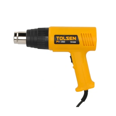 Afbeelding van Tolsen Heteluchtpistool Verfafbrander 2000W 230V 2 temperatuurstanden Incl. accessoires