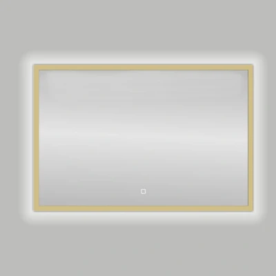 Afbeelding van Best Design Nancy spiegel met LED Isola B80 x H60 cm mat goud