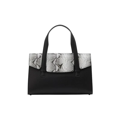 Afbeelding van faina Handtas, Dames, Maat: One Size, Black white