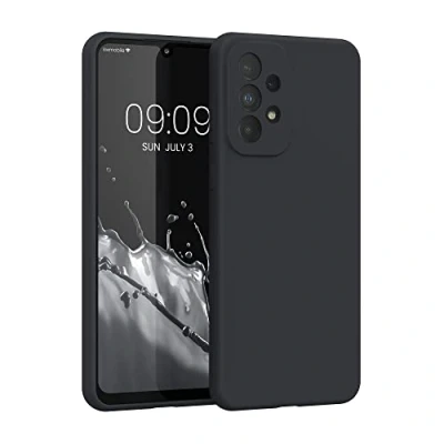 Afbeelding van kwmobile telefoonhoesje compatibel met Samsung Galaxy A33 5G hoesje Zachte case voor smartphone Back cover in bosbesblauw