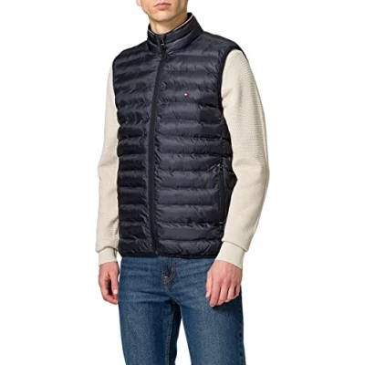 Afbeelding van Tommy Hilfiger Packable Recycled Bodywarmer, Heren, Maat: 3XL, Desert sky