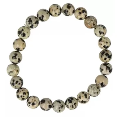 Afbeelding van Dalmatier Jaspis Armband Vreugde &amp; Bescherming 8mm 18 cm