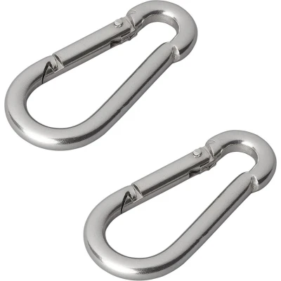 Afbeelding van Pro Plus Karabijnhaak RVS Ø 6 x 60 mm 2 stuks