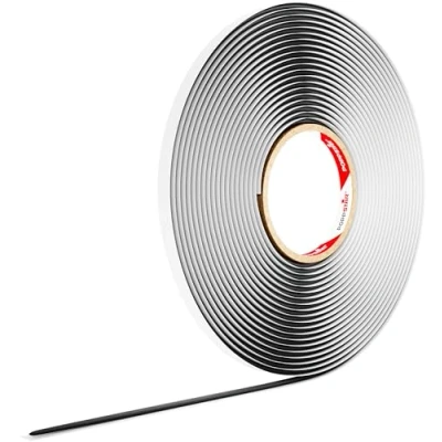 Afbeelding van Poppstar Butylrond Snoer Tape (10 m x 4 mm) Afdichtband Zelfklevend, Rond, Zwart