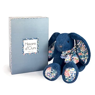 Afbeelding van Histoire d&#039;Ours HO3120 pluche haas, 25 cm, blauw