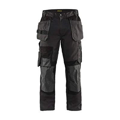 Afbeelding van Blaklader Werkbroek met Kevlar en stretch 1554 1860 Donkergrijs/Zwart D100