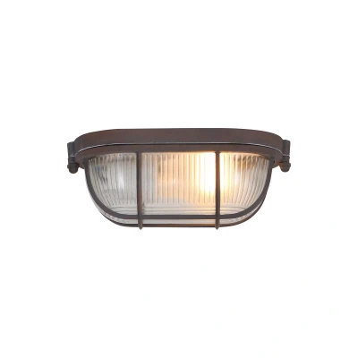 Afbeelding van Mexlite wandlamp 1 lichts 21x8 cm bruin