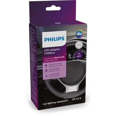 Afbeelding van Philips CANbus adapter LED Fog (H8/H11/16), 3 in 1 oplossing, set van 2