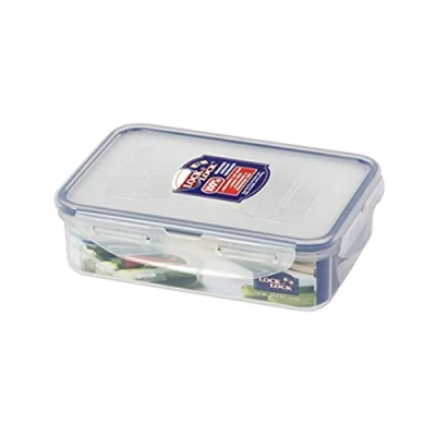 Afbeelding van LocknLock Rechthoekig 550ml (179 x 127 53mm), helder/blauw