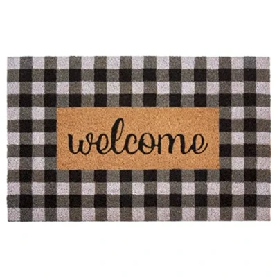 Afbeelding van Deurmat Welcome Chessboard Kokos