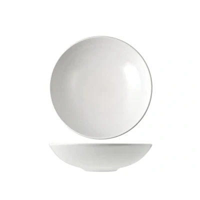 Afbeelding van H&amp;h set 6 piatti in stoneware denver bianco fondo 20