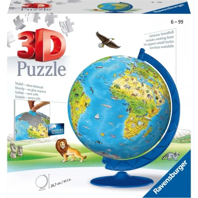 Afbeelding van Ravensburger 3D puzzel kinderglobe XXL 180 stukjes