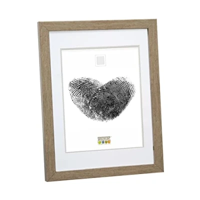 Afbeelding van Deknudt Frames fotolijst S43AD2 P1 brons passe partout 18x24 cm