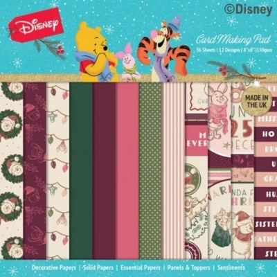 Afbeelding van Winnie The Pooh Christmas Card Making 8x8 Pad